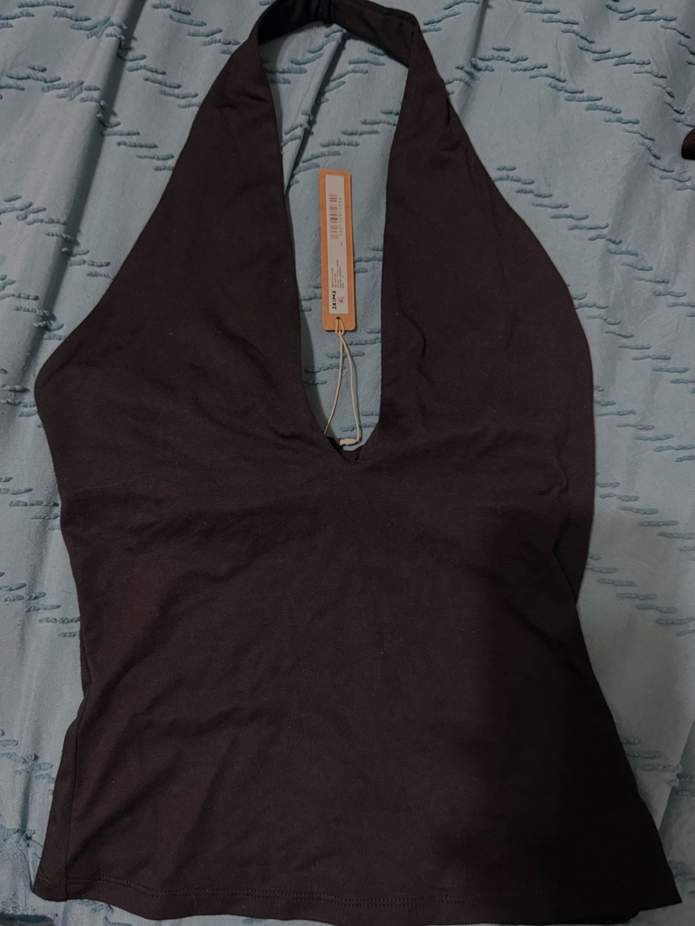 Women’s Black Halter V-Neck Tank Top